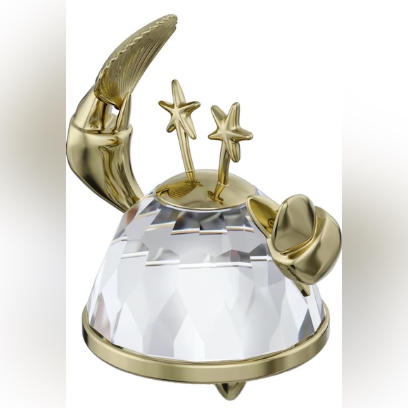 Swarovski Gold and Clear Crystal Crab Figurine - Picture 8 of 14